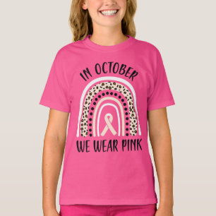 T-shirt En Octobre Nous Portons La Sensibilisation Au Canc