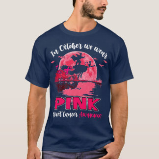 T-shirt En Octobre Nous Portons La Sorcière Rose Guitare C