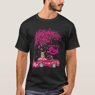 T-shirt En Octobre Nous Portons Le Pink English Bulldog