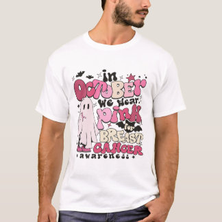 T-shirt En Octobre Nous Portons Le Rose Pour Le Cancer Du