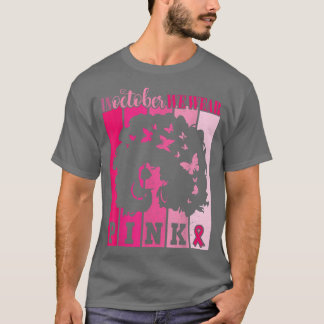 T-shirt En Octobre Nous Portons Le Ruban Rose Cancer Du Se