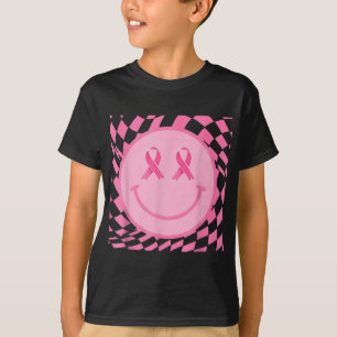T-shirt En Octobre Nous Portons Mème Rose Visage Cancer Du