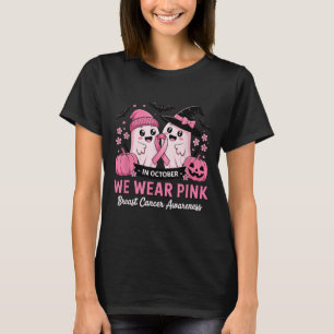 T-shirt En Octobre, Nous Portons Nk Cute Ghost Cancer Du S