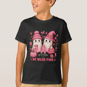 T-shirt En Octobre, Nous Portons Nk Cute Ghost Cancer Du S