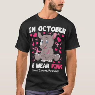 T-shirt En Octobre, Nous Portons Pink Breast Cancer Sensib