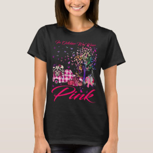 T-shirt En Octobre Nous Portons Pink Gnome Citrouille de c