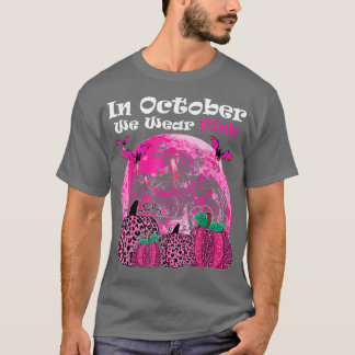 T-shirt En Octobre Nous Portons Pink Motorcycle Cancer du 