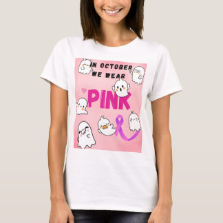T-SHIRT EN OCTOBRE NOUS PORTONS ROSE