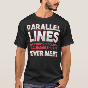 T-shirt En parallèle, Mathematician Nerd Jokes radio