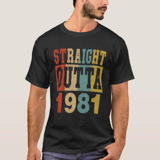 T-shirt En Plein Air 1981 40E Anniversaire Garçon De 40Ans