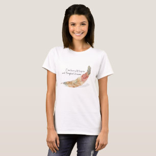T-Shirt en plumes Boho - Style Artistique Printemp