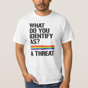 T-shirt En quoi identifiez-vous ? Une menace.