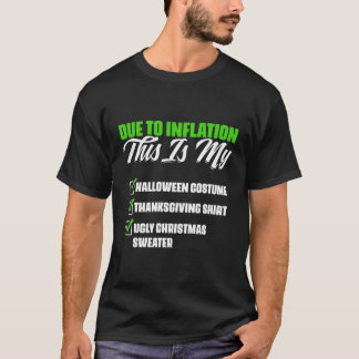 T-shirt En Raison De L'Inflation Halloween L'Économie De T