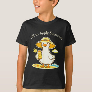 T-shirt En route pour appliquer de la crème solaire pour l