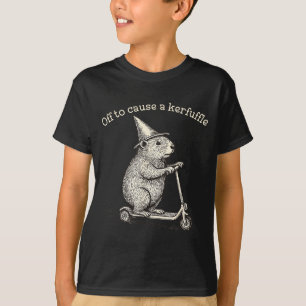 T-shirt En route pour causer une pagaille Funny Groundhog