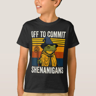 T-shirt En route pour commettre des bêtises grenouille