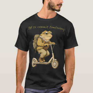 T-shirt En route pour des sottises drôle de grenouille