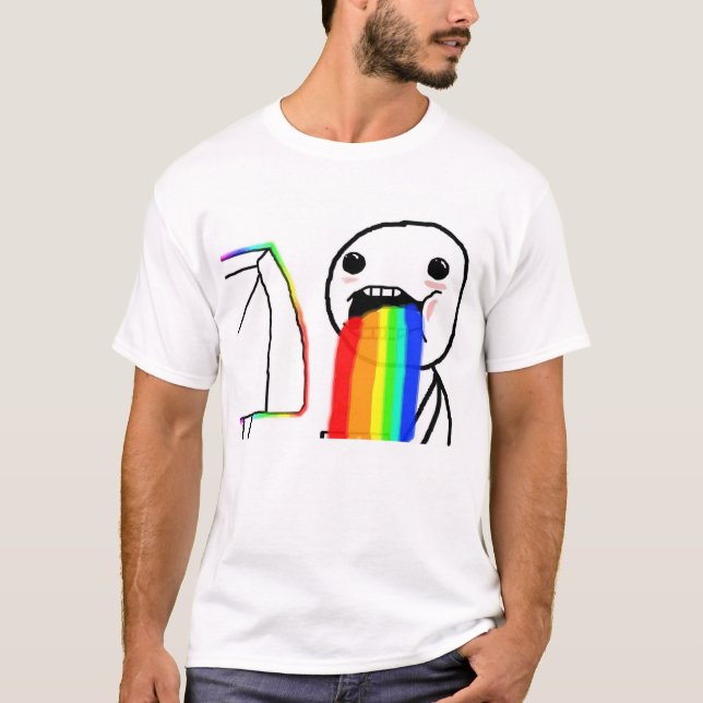 T-shirt En ruissellant Arc-en-ciel (Devant)