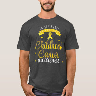 T-shirt en septembre nous portons de l'or, Enfance Cancer
