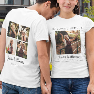 T-shirt En Souvenir Affectueux 5 Collage de Photos Mém