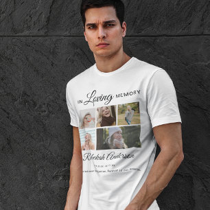 T-shirt En Souvenir Affectueux   5 Collage Photo   Mémoria