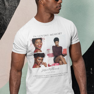 T-shirt En Souvenir Affectueux   Collage Photo   Mémorial