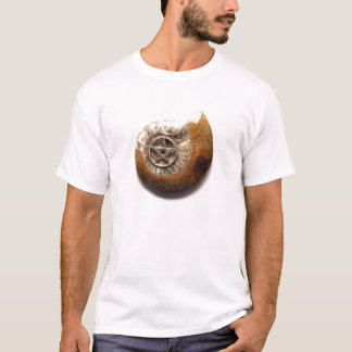 T-shirt en spirale mystique de pentagone étoilé de