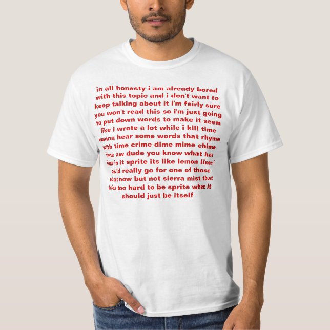 T-shirt en toute honnêteté chemise (Devant)