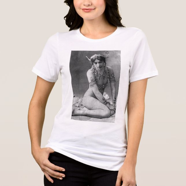 T-SHIRT  EN TRI-MATIÈRE マタ・ハリ (Recto)