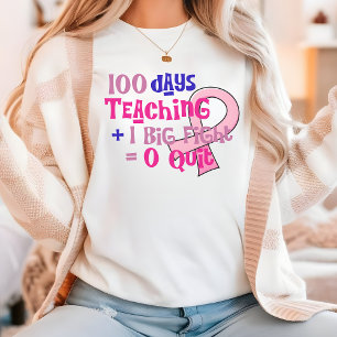T-shirt En Tri-matière 100 jours de chemise d'école, Cadeau pour enseigna