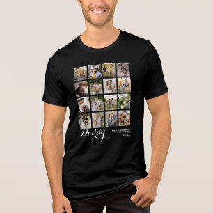 T-shirt En Tri-matière 16 photos collage Photos de papa Souvenir