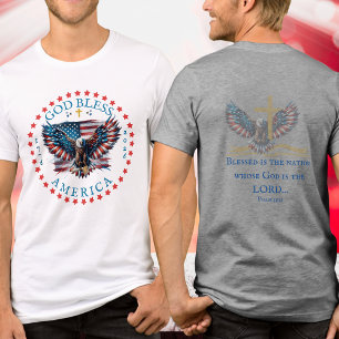 T-shirt En Tri-matière 250e anniversaire des États-Unis Dieu bénisse l'Am