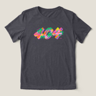 T-shirt En Tri-matière 404 Coded Drip Typographie PNG Fonte Colorée Fon