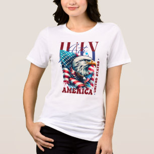 T-shirt En Tri-matière 4 juillet American Eagle Sublimation-61904