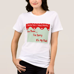 T-shirt En Tri-matière 7 Mots Qui = Bonne Saint Valentin