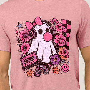 T-shirt En Tri-matière 90s Bubblegum esthétique Rétro Fille Fantôme Hallo
