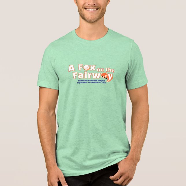 T-shirt En Tri-matière A Fox on the Fairway - Mens - Light Green Shirt (Recto)