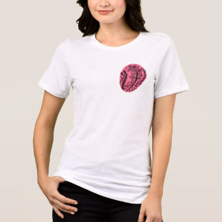 T-shirt En Tri-matière Abstrait Boho Tache De Peinture Avec Fleurs Sauvag