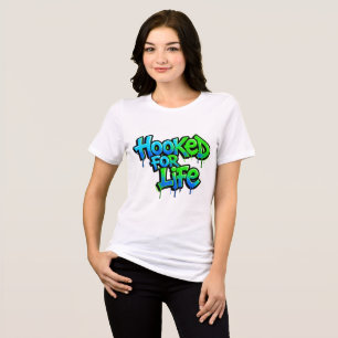 T-shirt En Tri-matière Accroché Pour La Vie Graffiti Arc-En-Ciel