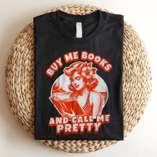 T-shirt En Tri-matière Achetez-moi des livres et appelez-moi Joli Rétro B
