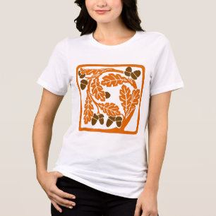 T-shirt En Tri-matière Acornes Art nouveau et chêne Feuilles
