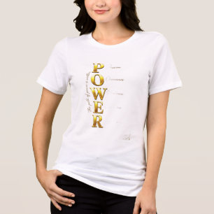 T-shirt En Tri-matière ADOM Premium Inspirant Graphique Femme "POWER"
