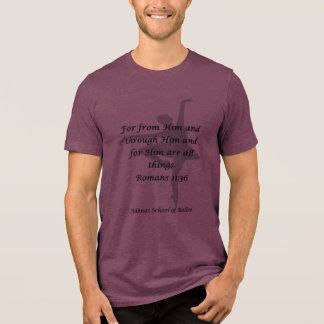 T-shirt En Tri-matière Adonai T-Shirt Rom 11:36 Bourgogne