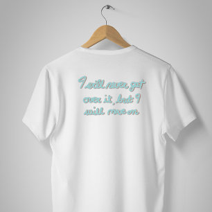 T-shirt En Tri-matière Affirmation Émotionnelle Écrite à la Main Encre Bl