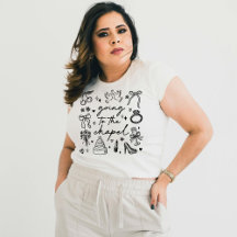 Aller à la chapelle, jolie mariée girly