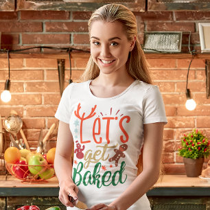 T-shirt En Tri-matière Allons nous faire cuire Noël Slogan de Noël