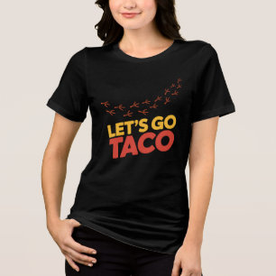 T-shirt En Tri-matière Allons voir TACO Empreintes de poulet