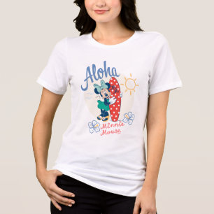 T-shirt En Tri-matière Aloha Minnie Mouse Style Surf