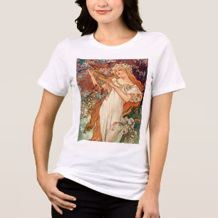 T-shirt En Tri-matière Alphonse Mucha, Les Saisons (1896) Printemps