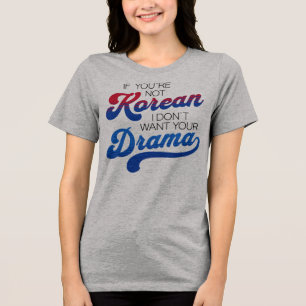T-shirt En Tri-matière Amateur de drama coréen drôle